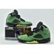 Nike Air Jordan 5 Retro Oregon SE Apple Green Black Yellow Strike CK6631 307 Mens Shoes